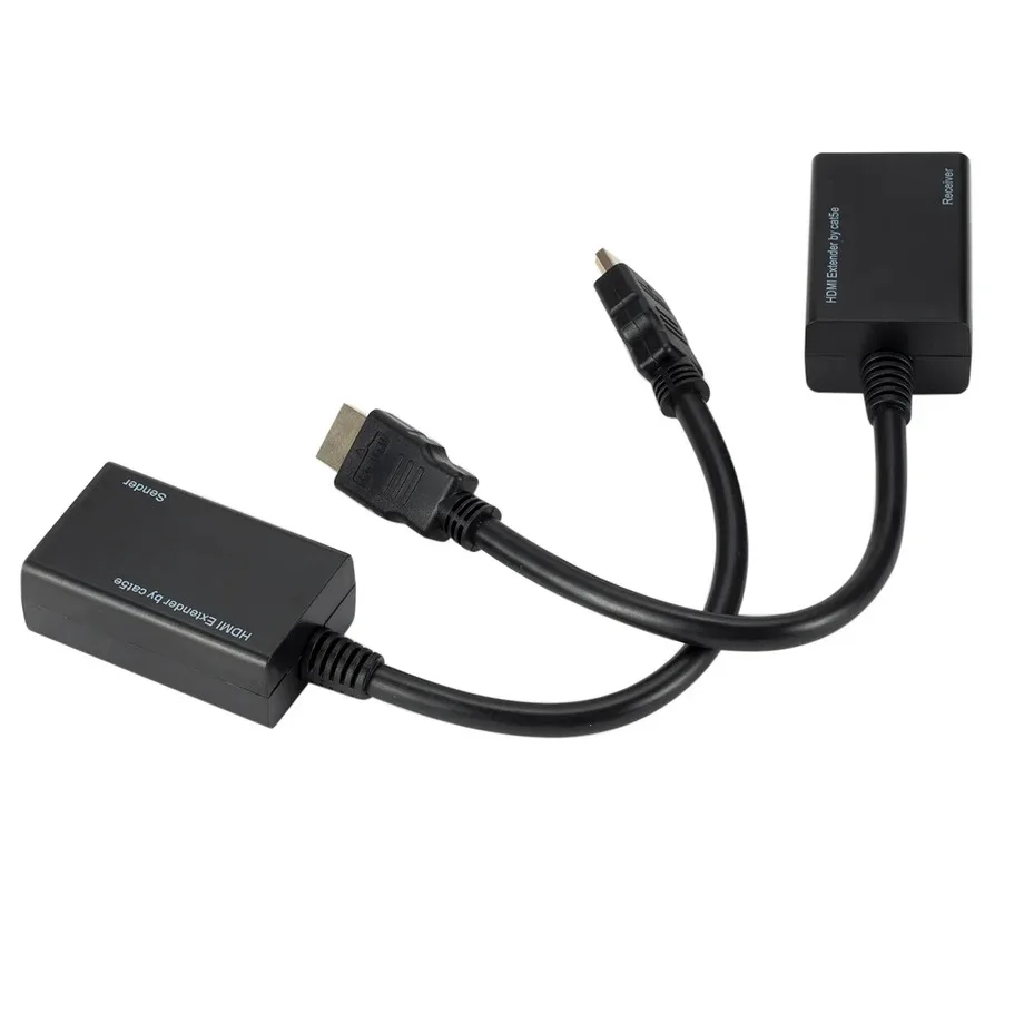 HDMI-compatible Over RJ45 CAT5e CAT6 UTP LAN Ethernet Extender Repeater Supports HD 1080P Resolution Up to At Least 100ft (30M) - imagen 4