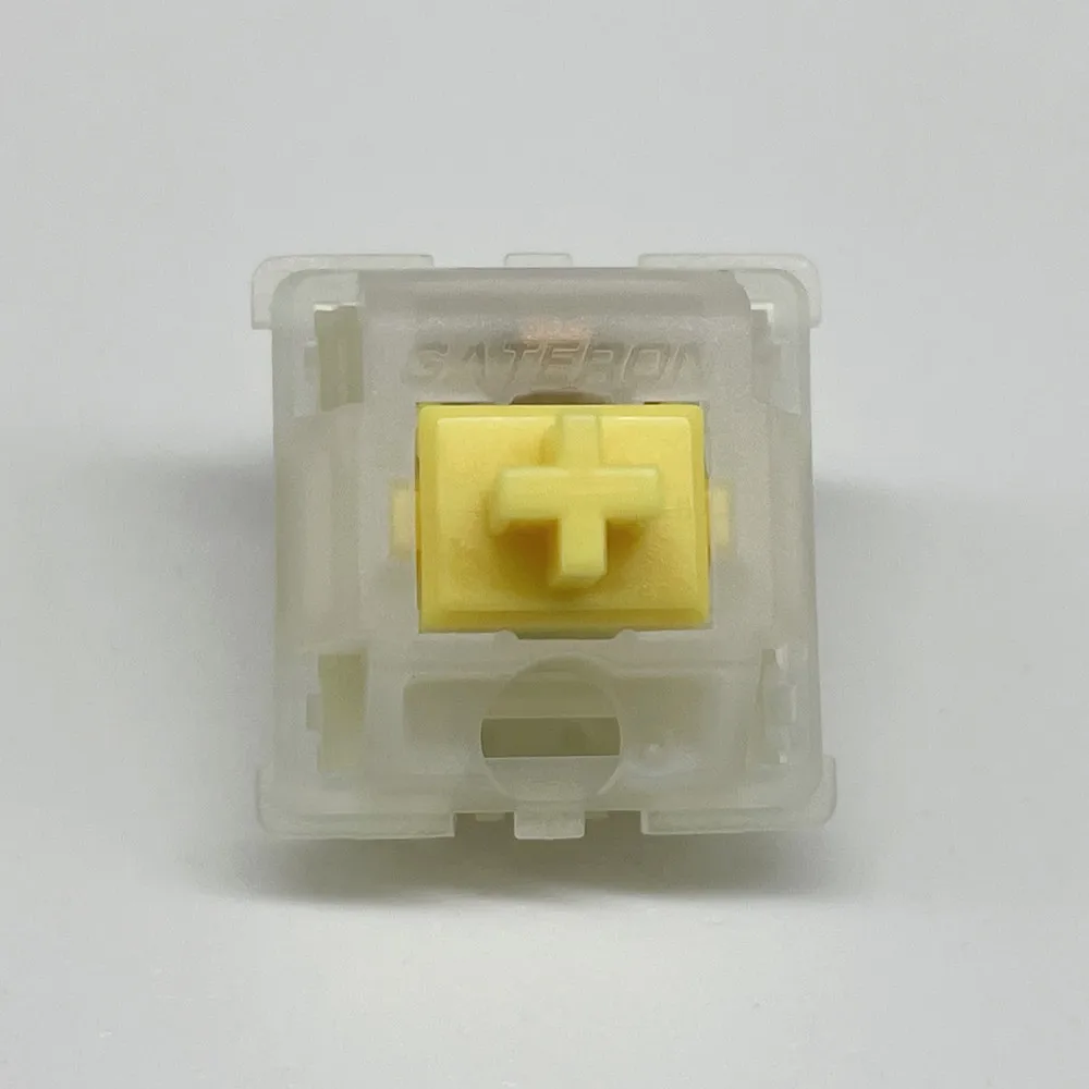 Gateron-interruptores de color amarillo lechoso, 5 pines, intercambio en caliente, rojo, marrón, transparente, blanco leche, para teclado mecánico de 3/5 pines, GK61GK64 GH60 - imagen 2