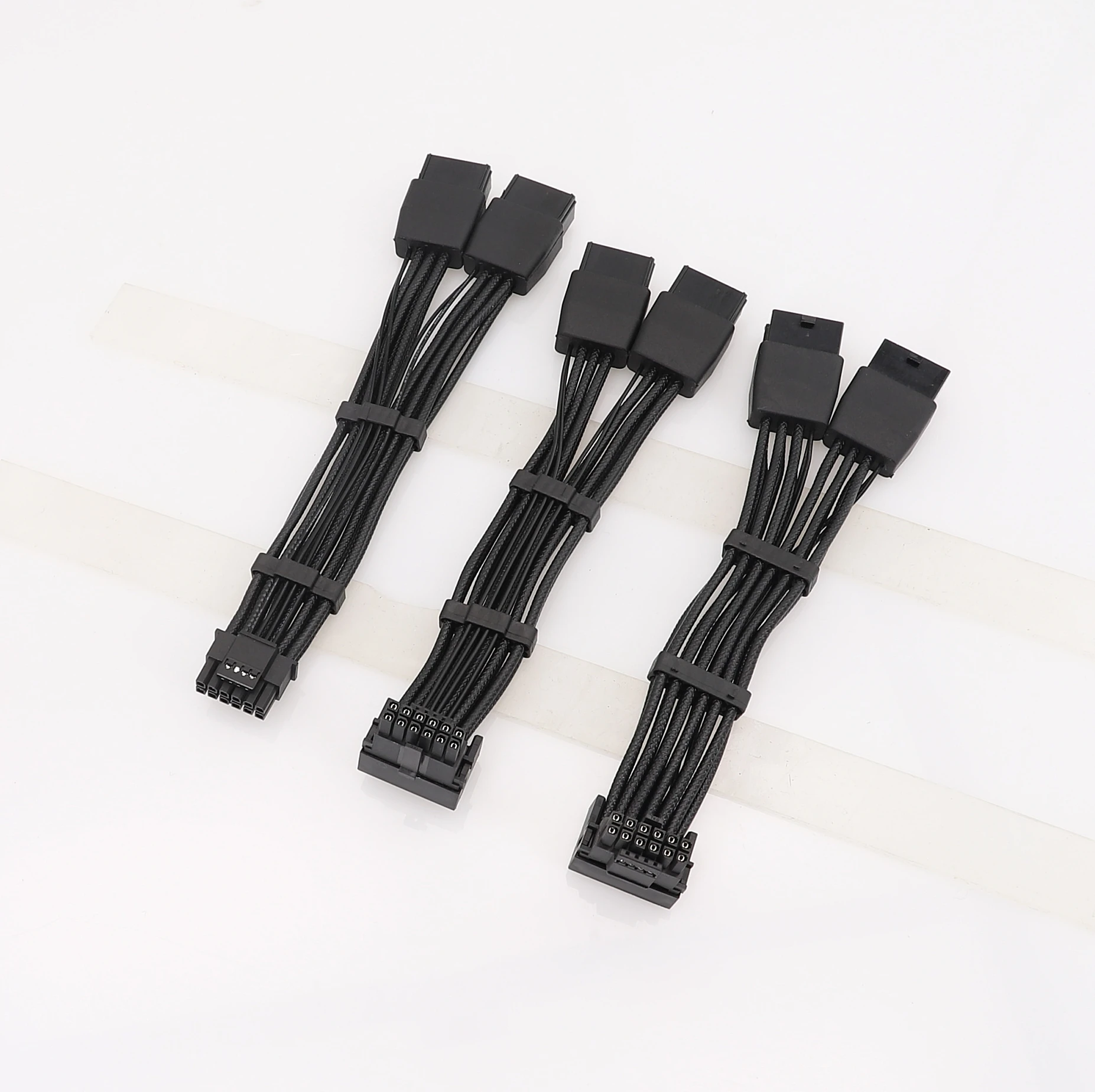 GPU RTX4090 RTX4080 Series 16AWG 2x8pin PCI-e a 16Pin (12 + 4) PCI-e 5,0 12VHPWR conector codo de 90 grados, nuevo - imagen 3