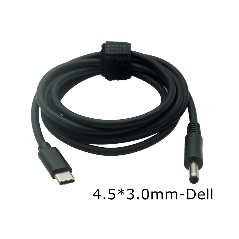 Cable de carga USB tipo C PD 65w 85, adaptador de corriente CC, convertidor Jack a enchufes CC macho para Lenovo, Asus, Dell, Hp, cargador de ordenador portátil - imagen 3