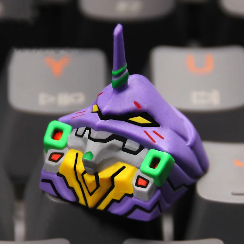 GMK-teclas de resina EVE 01, tema Cherry Cherry, perfil personalizado, Edgerunners, bonito regalo artesanal - imagen 4