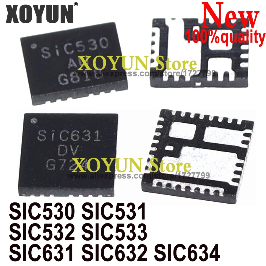 100% nuevo SIC530 SIC531 SIC532 SIC533 SIC631 SIC632 SIC634 QFN SIC530CD SIC531CD SIC532CD SIC533CD SIC631CD SIC632CD SIC634CD