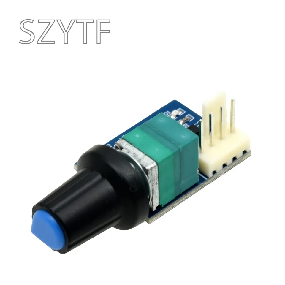 Regulador de ventilador PWM, controlador de velocidad de 12V, canal único de 4 pines, silencioso de baja potencia para ventiladores de caja de computadora