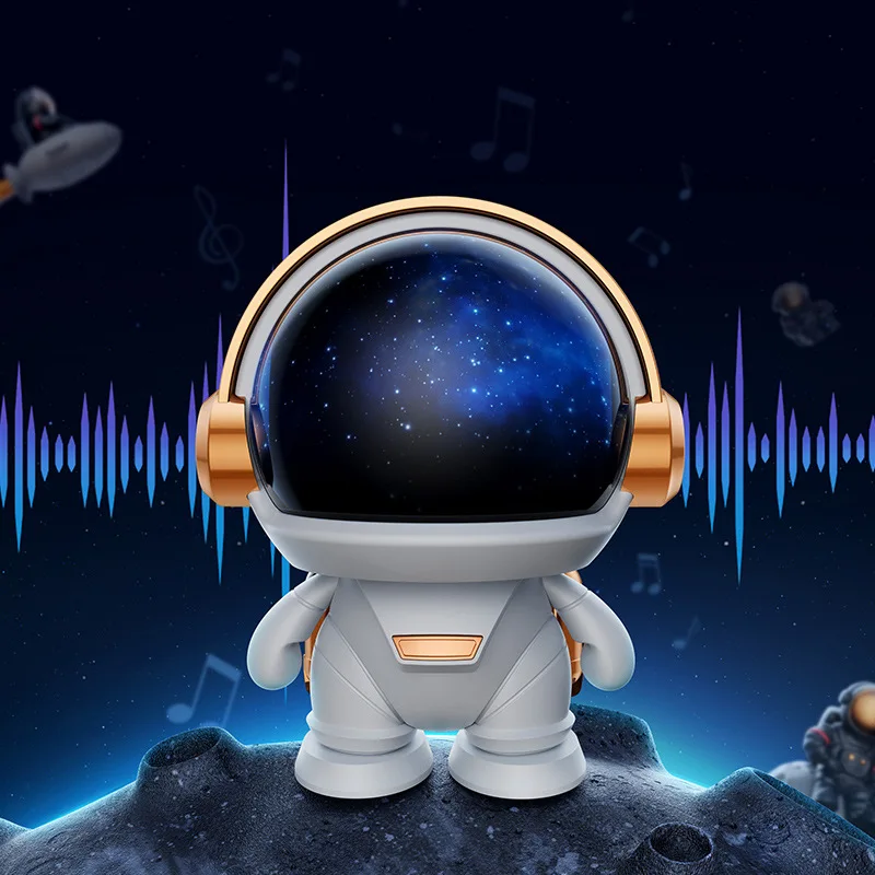Spaceman-altavoz inalámbrico con Bluetooth para exteriores, altavoz inteligente con IA, Subwoofer de escritorio, adorno creativo, regalo - imagen 5
