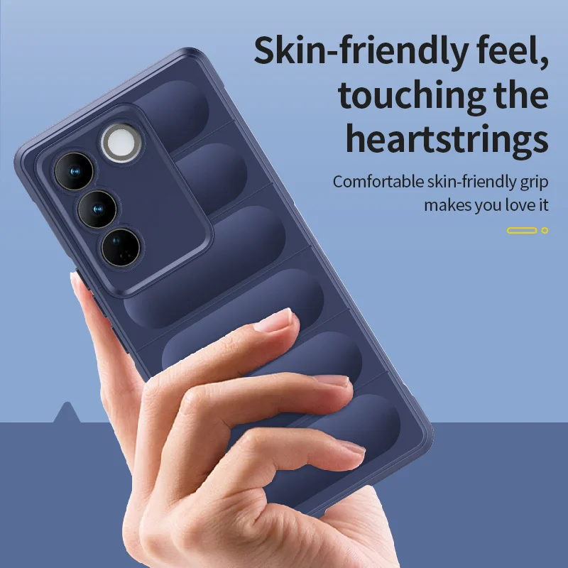 Funda protectora para Vivo T2, carcasa suave y agradable a la piel, a prueba de golpes, parachoques trasero - imagen 4