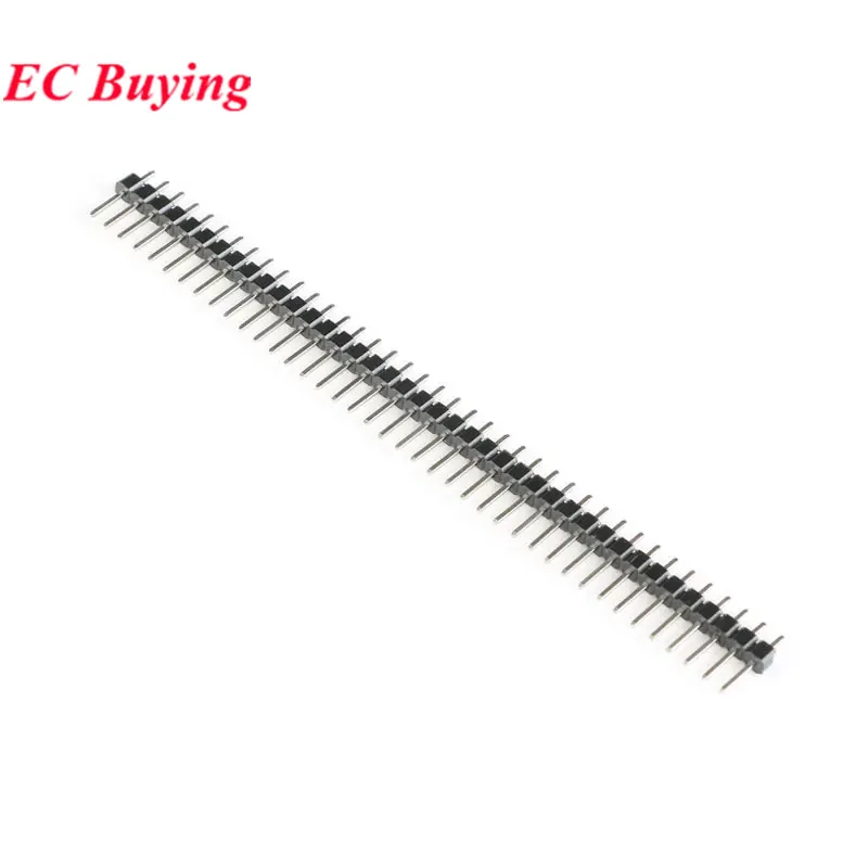1-10 Uds. Pin de una sola fila doble 2,54 MM espaciado 1X40P 2X40P conector de aguja doblada recta aguja curva especial 17MM 21MM de longitud - imagen 5