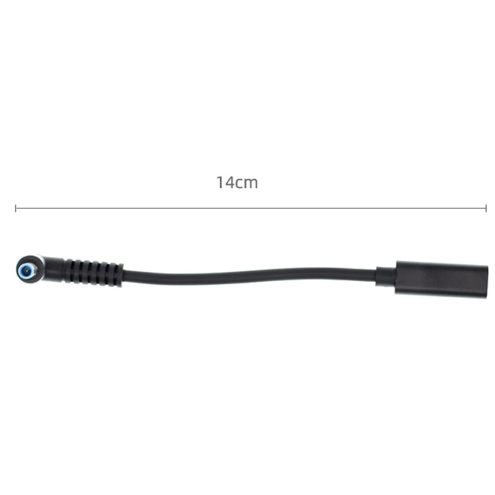 Cable de carga rápida USB tipo C hembra a DC 4,5mm x 3,0mm, Cable de carga PD de 65W, en forma de L, 90 grados, para portátil HP de 14cm - imagen 3