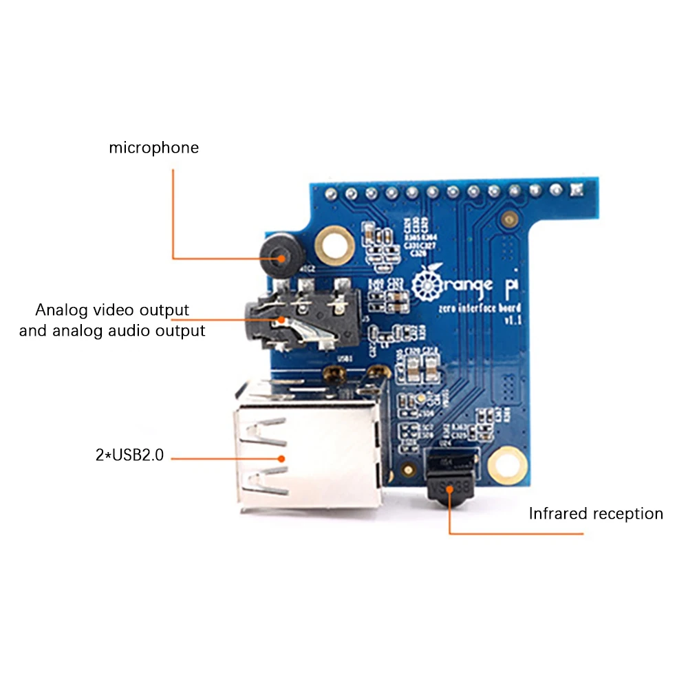 Módulo de placa adaptadora de placa de expansión Superior para interfaz USB Oranger Pi Zero - imagen 3
