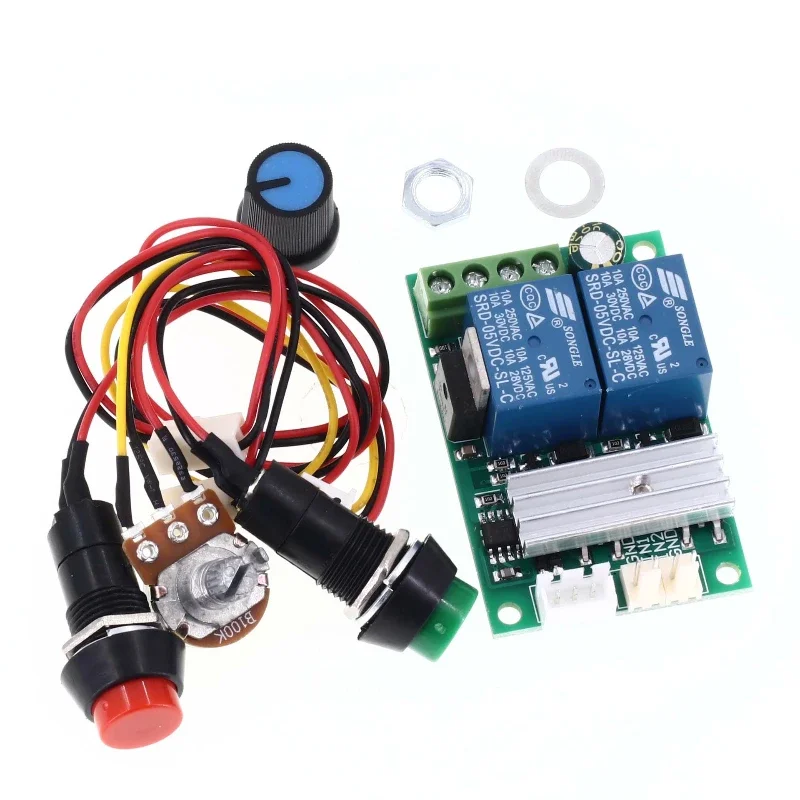 Controlador de velocidad del Motor de CC PWM 6V 12V 24V interruptor de avance y retroceso controlador de Motor de varilla de empuje eléctrica 3A - imagen 3