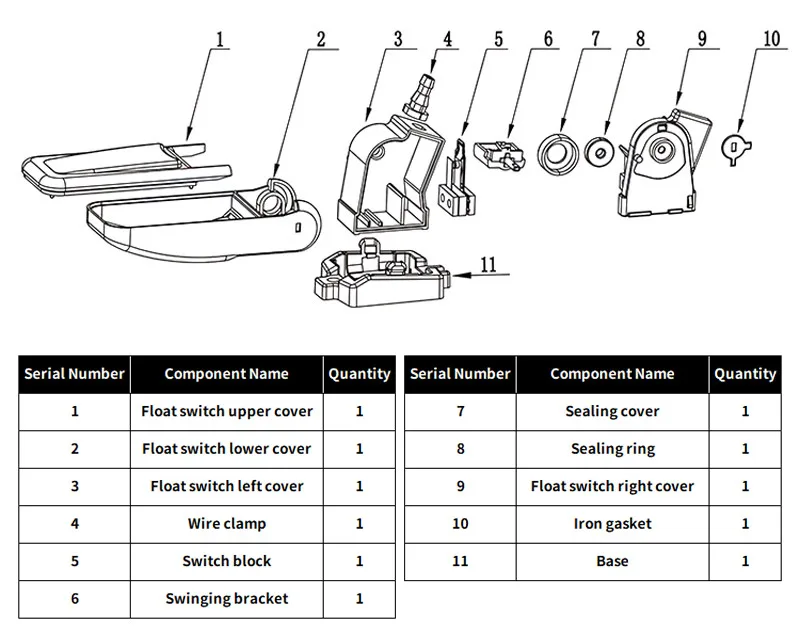 Bomba de Sentina 12V 24V - Vista lateral