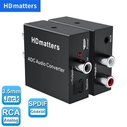 Convertidor Audio Analógico a Digital Toslink/Coaxial