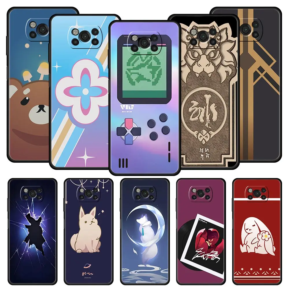 Honkai Star Rail juego mismo estilo funda de teléfono para Xiaomi Poco X6 X5 Pro X4 X3 NFC F5 Pro F4 F3 GT M5 M4 Pro 5G M3 C51