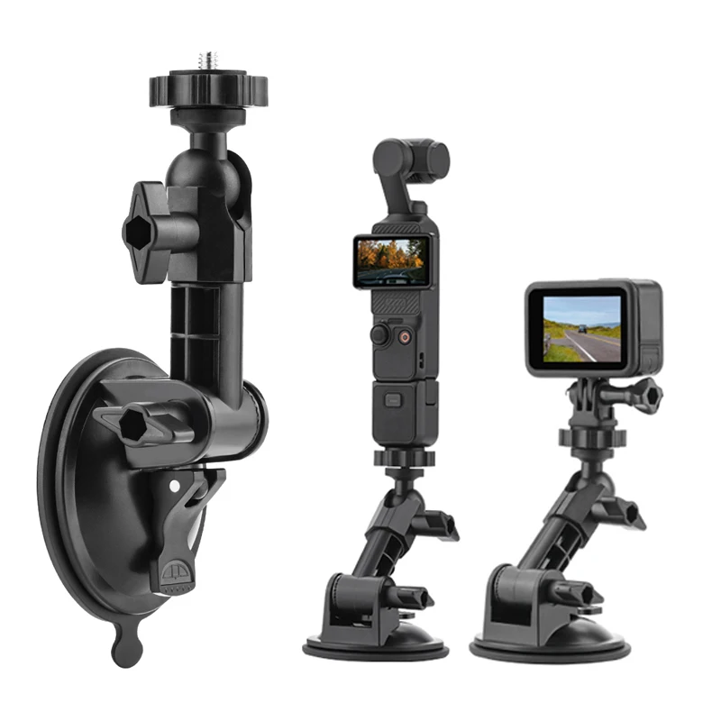 Soporte de coche para DJI Osmo Action 6 5 Pro 4 Insta 360 X5 X4 ACE PRO 2 soporte de teléfono cámara montaje en parabrisas soporte de grabadora de conducción