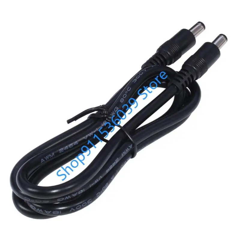 18AWG DC enchufe de alimentación 5,5x2,1mm macho a 5,5x2,1mm macho CCTV Cable conector adaptador 12V 10A cables de extensión de alimentación 0,5 m-5m - imagen 3