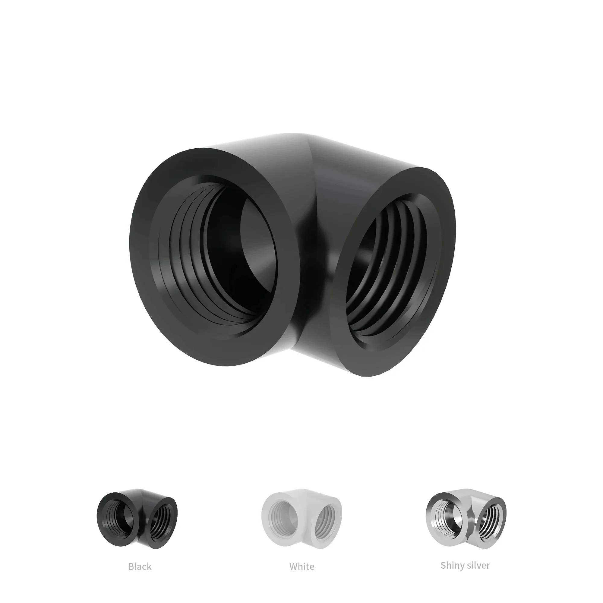 Accesorio de refrigeración por agua para carretilla, adaptador de rosca hembra doble G1/4 de 90 grados