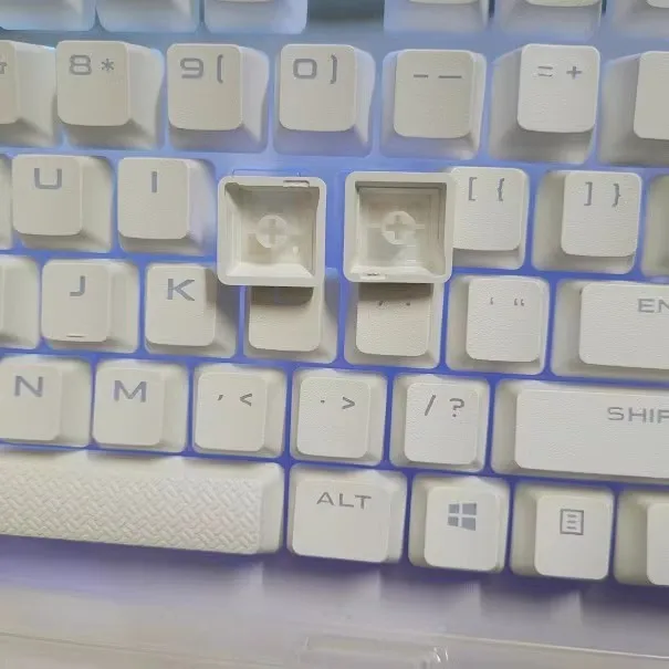 Teclas PBT blancas de 104 teclas para Corsair K70/K95/K63/K65 RGB/STRAFE RGB, teclas con retroiluminación, textura mate, resistentes al desgaste, versión estadounidense - imagen 5