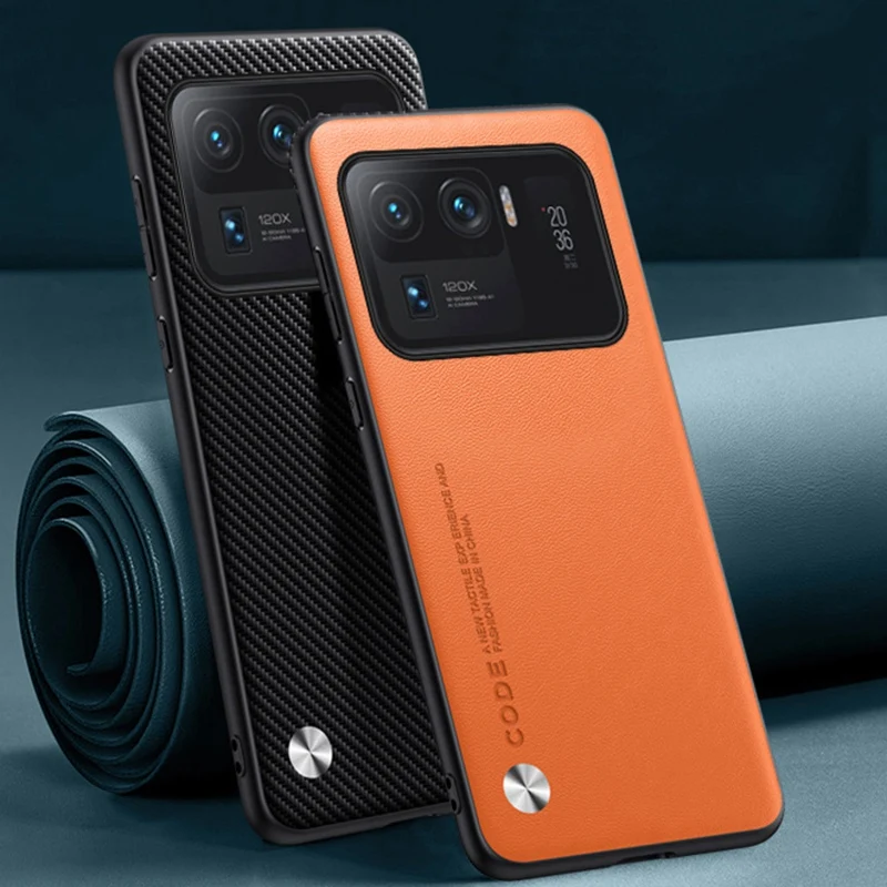 Funda de cuero PU de lujo para Xiaomi Mi 11 Ultra, funda protectora trasera de silicona para teléfono Xiaomi Mi 11i 11 Pro 11 Lite 5G NE - imagen 2