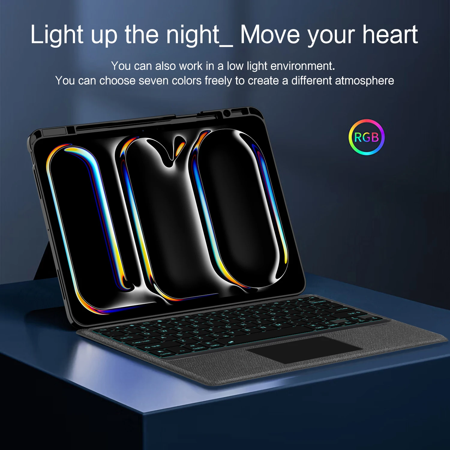 Funda con teclado retroiluminado con panel táctil para iPad Pro 13 M5 M4 13 "tableta para iPad Pro 11 pulgadas M5 M4 cubierta de teclado mágico desmontable - imagen 3