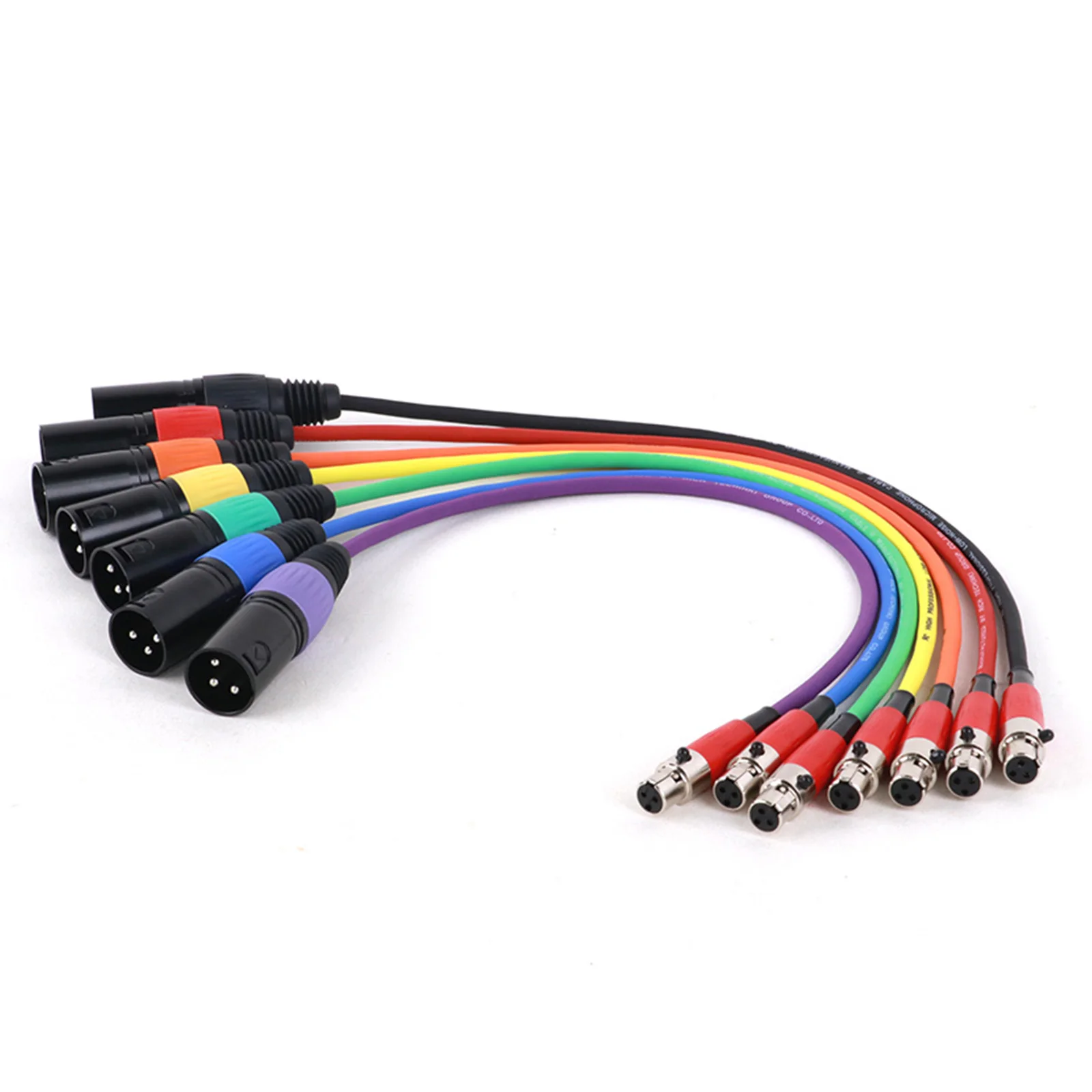 Cables de Audio Mini XLR de alta calidad, conector macho/hembra a hembra/macho de 3 pines para auriculares, convertidor de Carmera - imagen 5