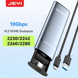 JEYI Carcasa M.2 SSD NVMe/SATA 2280 de Aluminio Disipador