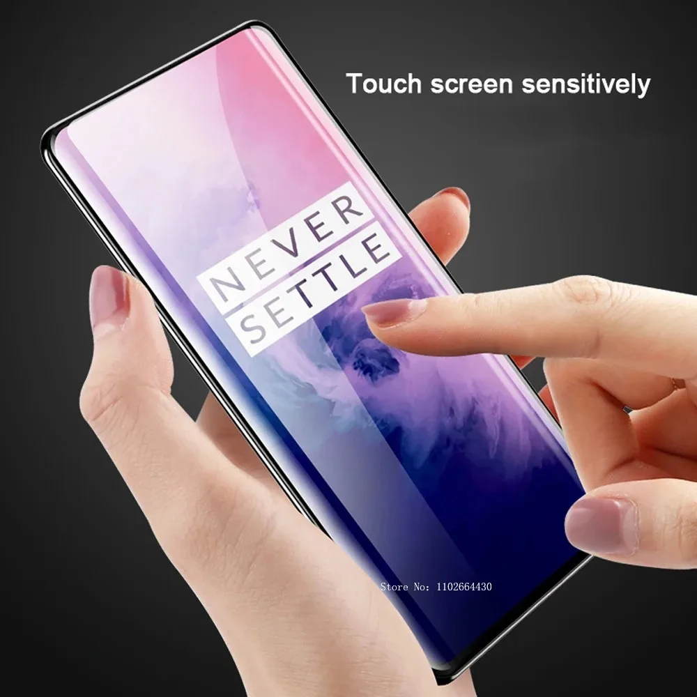 Protector de pantalla de cristal templado para teléfono móvil, película protectora para Oneplus 6, 6t, 7, 7t, 8 Pro, Z, 2 piezas - imagen 3