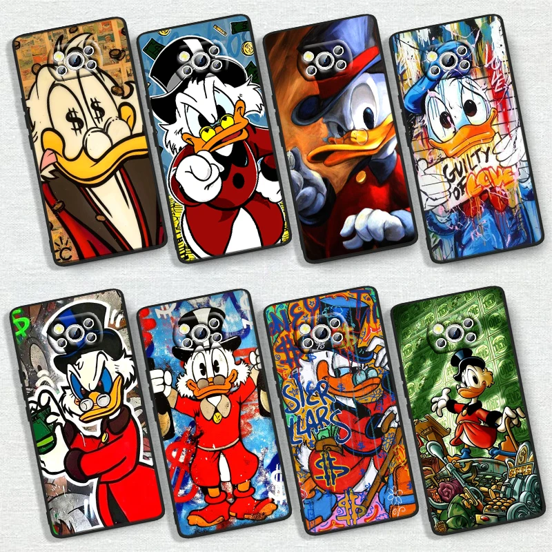 McDuck-funda suave para Xiaomi Poco X6, X5, X4, X3, F4, F3, NFC, M6, M4, GT, S Pro, 4G, 5G, C65, color negro