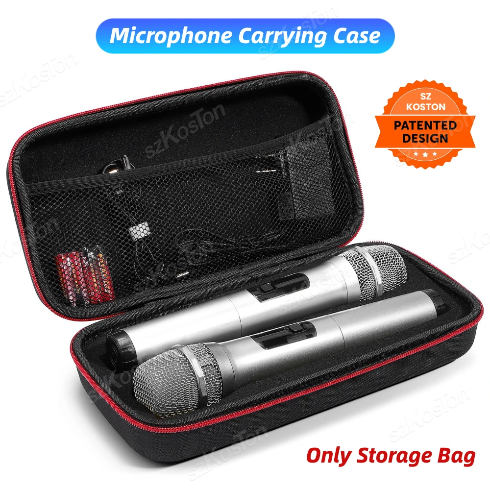 Estuche de transporte Universal para micrófono inalámbrico, bolsa de almacenamiento portátil para viaje, canto, Karaoke, para sistema inalámbrico de dos micrófonos JBL Partybox