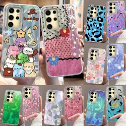 Funda Samsung Galaxy A y S 5G con estampado de gato leopardo