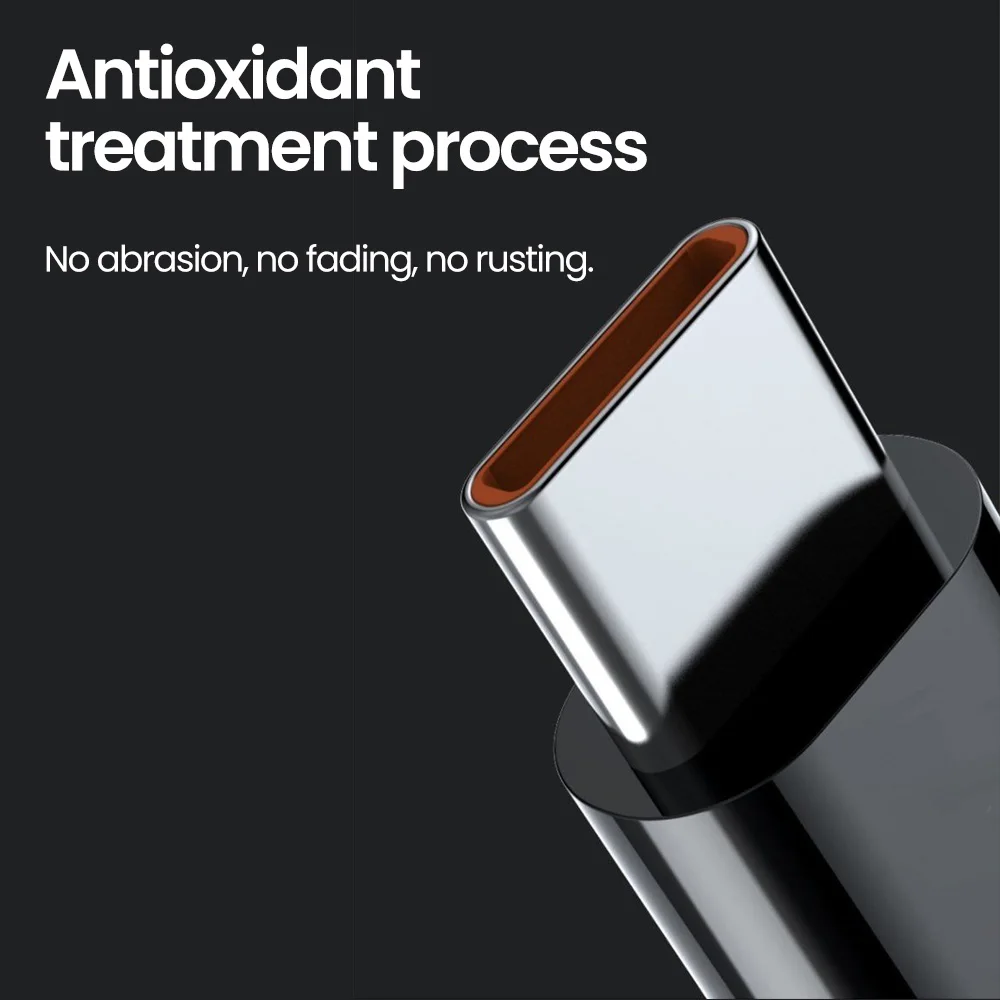 Cable de datos tejido de carga súper rápida para teléfono móvil USB A a tipo c de 120W para Samsung Huawei Honor vivo oppo cable de datos del cargador - imagen 5