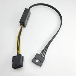 Cable alimentacion GPU 8 pines hembra a SATA con modulo 12V-5V