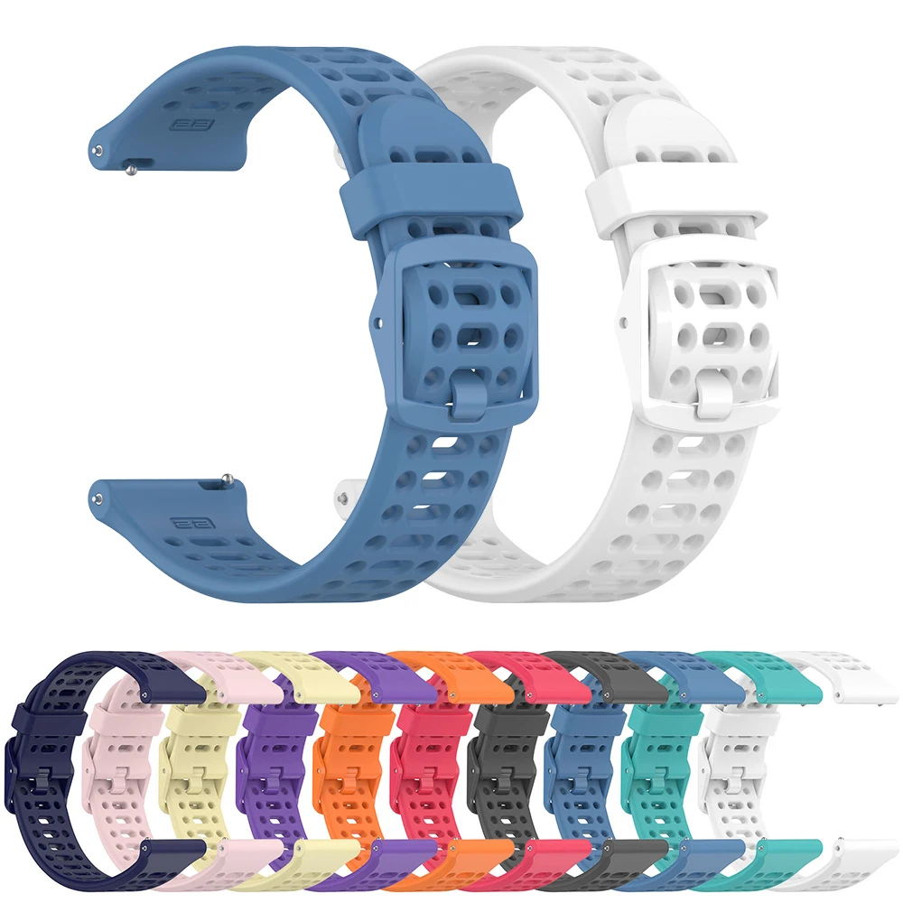 Para Gear S3 Frontier/Classic Band Correa 22mm Correa de silicona para Samsung Galaxy Watch 3 45mm/46mm SM-R800 pulsera de reloj