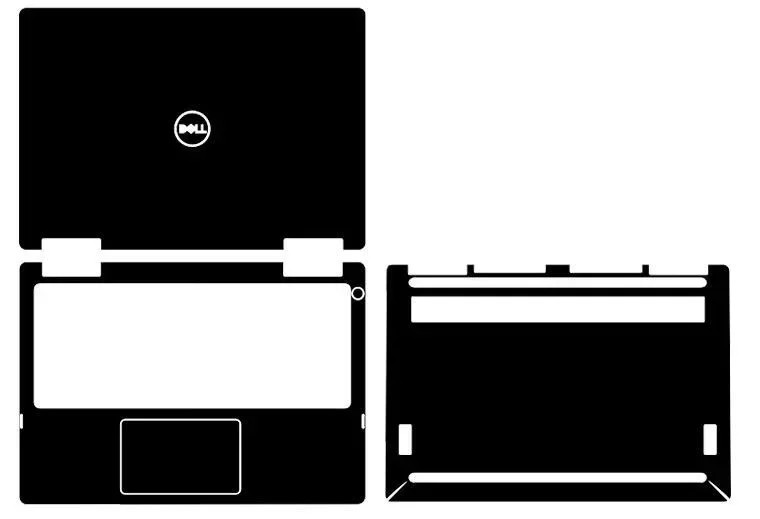 Precortado 1xTop + 1xPalmrest + 1x cubierta adhesiva de piel inferior para Dell XPS 13 9300 9310 Inspiron 7400 13 7373 5390 15 7570 7573 7590 7591 - imagen 5