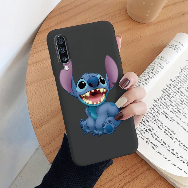 For Samsung Galaxy A70 A50 A50S A30S Camera Protect Soft Cover Silicone Cute Cartoon Lilo Stitch Case Funda For Samsung A 50 Bag - imagen 5