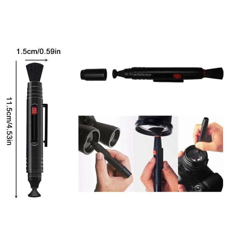 Juego de limpieza de cámara Digital sin espejo 5 en 1, pantalla de ordenador portátil, teclado, soplado de aire, adecuado para juego de limpieza de paño de lente de cámara - imagen 4