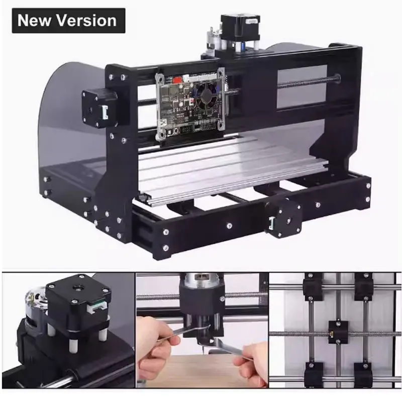 CNC 3018 PRO MAX enrutador máquina de grabado láser 3 ejes Control GRBL cortador de madera grabador fresadora para PCB PVC DIY
