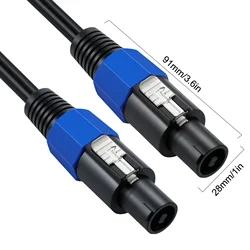 Cable Speakon para altavoces DJ - cobre, bloqueo giratorio robusto