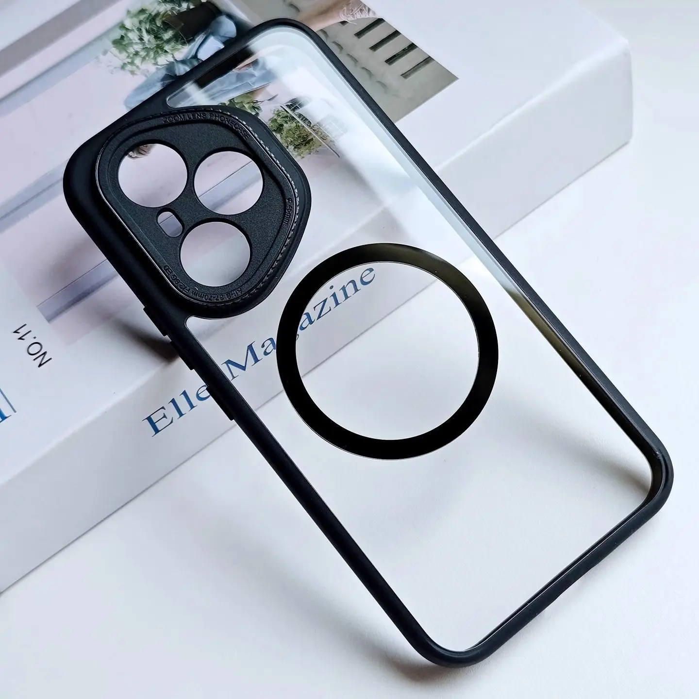 Funda Magsafe para Honor 400 Pro 400, Funda transparente mate de lujo con imán incorporado para Honor 400 Pro, Funda de carga inalámbrica a prueba de golpes - imagen 2