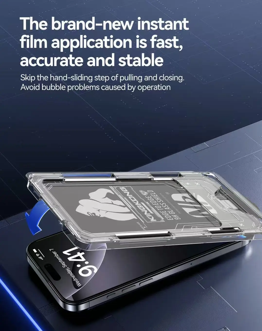 Para iPhone 17 Pro Max 16 15 14 Plus 13 Protector de pantalla de vidrio templado de aire 3 uds 9H antiarañazos sin burbujas accesorios móviles - imagen 3