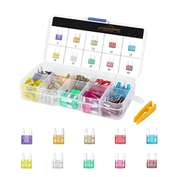 Kit surtido fusibles de cuchilla coche perfil bajo minifusibles