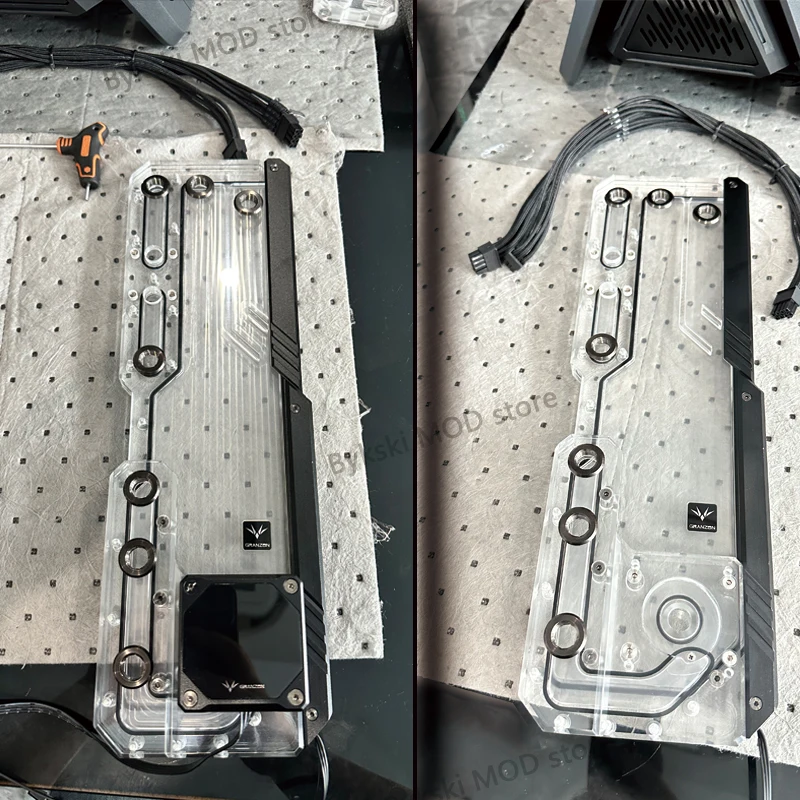 Granzon-placa acrílica astro/depósito de placa para ASUS ROG Hyperion GR701, caja de ordenador/PC, Combo de refrigeración, GC-AS-GR701 de bomba DDC - imagen 5