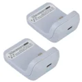 White 2PCS Batteries