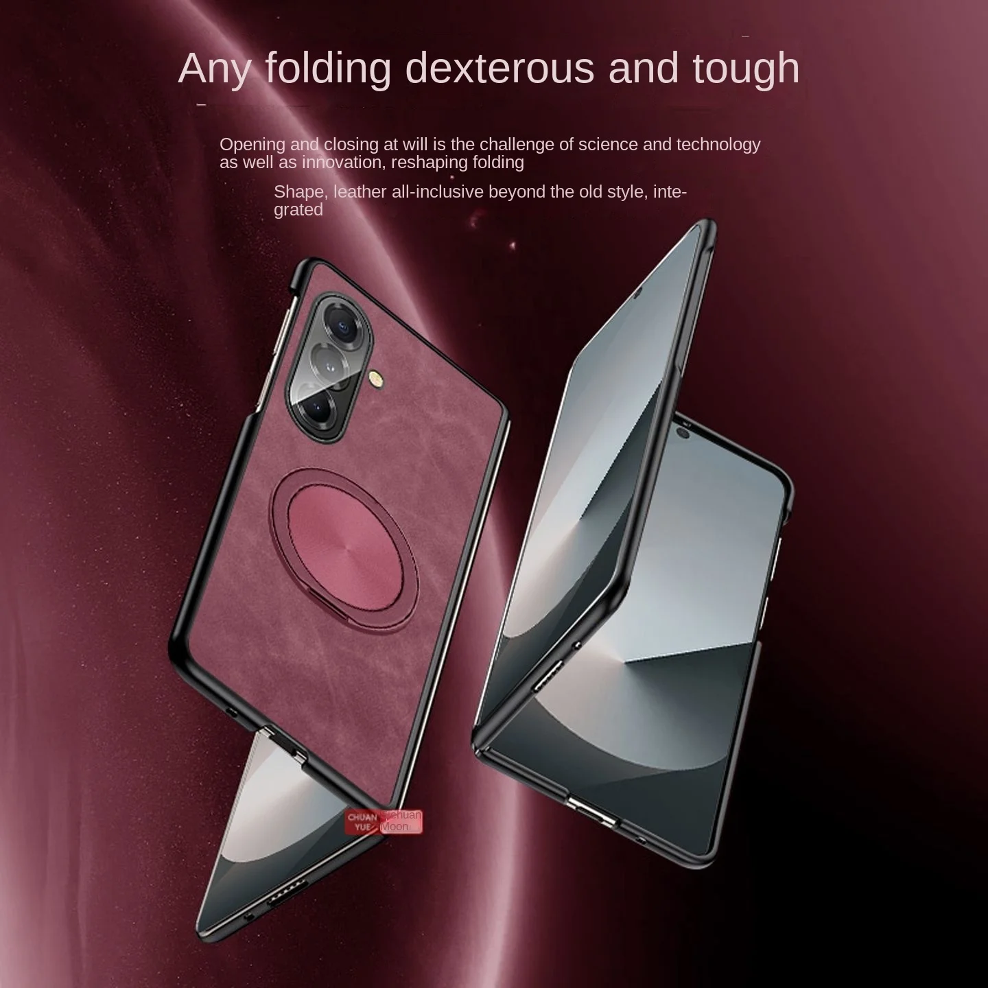 Funda mate con soporte de anillo de carga inalámbrica Magsafe de lujo para Samsung Z Fold 7 6 zfold 5 4 3 cubierta trasera de protección de lente completa - imagen 5