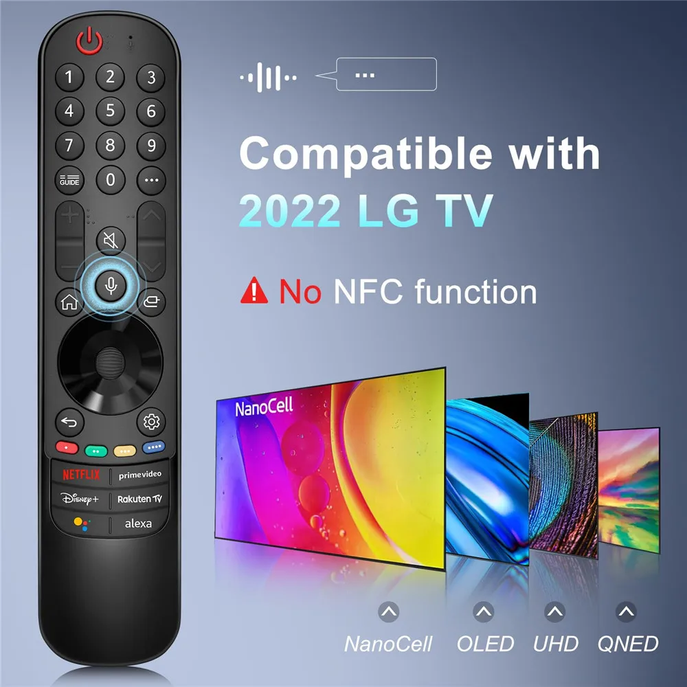 Mando a distancia mágico de repuesto para televisor inteligente LG 2022, con función de voz de puntero, adecuado para la mayoría de los televisores LCD inteligentes LG LED HDTV UHD OLED HD - imagen 2