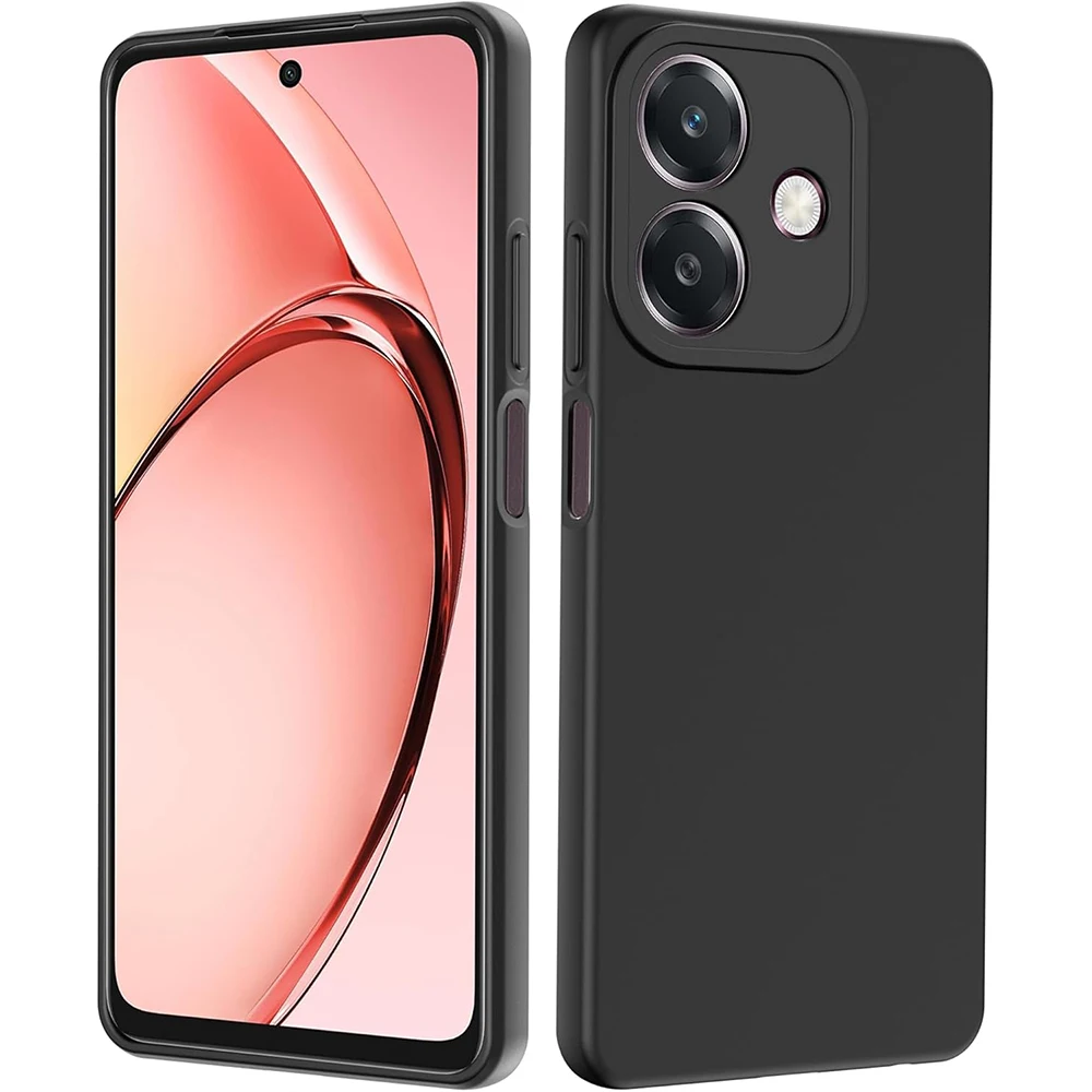 Funda para OPPO A40 A40M A60 5G negro mate protección de cámara cubierta suave de TPU para OPPO A3X A3 4G Global