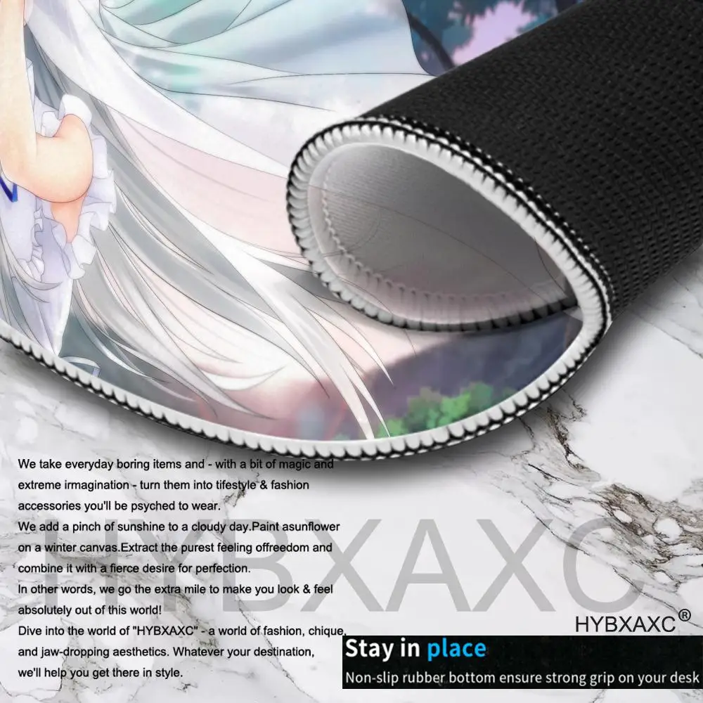 Anohana Alfombrilla de ratón Teclado Alfombrilla de ratón con puntada, Accesorios para juegos, Alfombrillas de escritorio largas, Piezas de PC XXL90x40cm - imagen 5