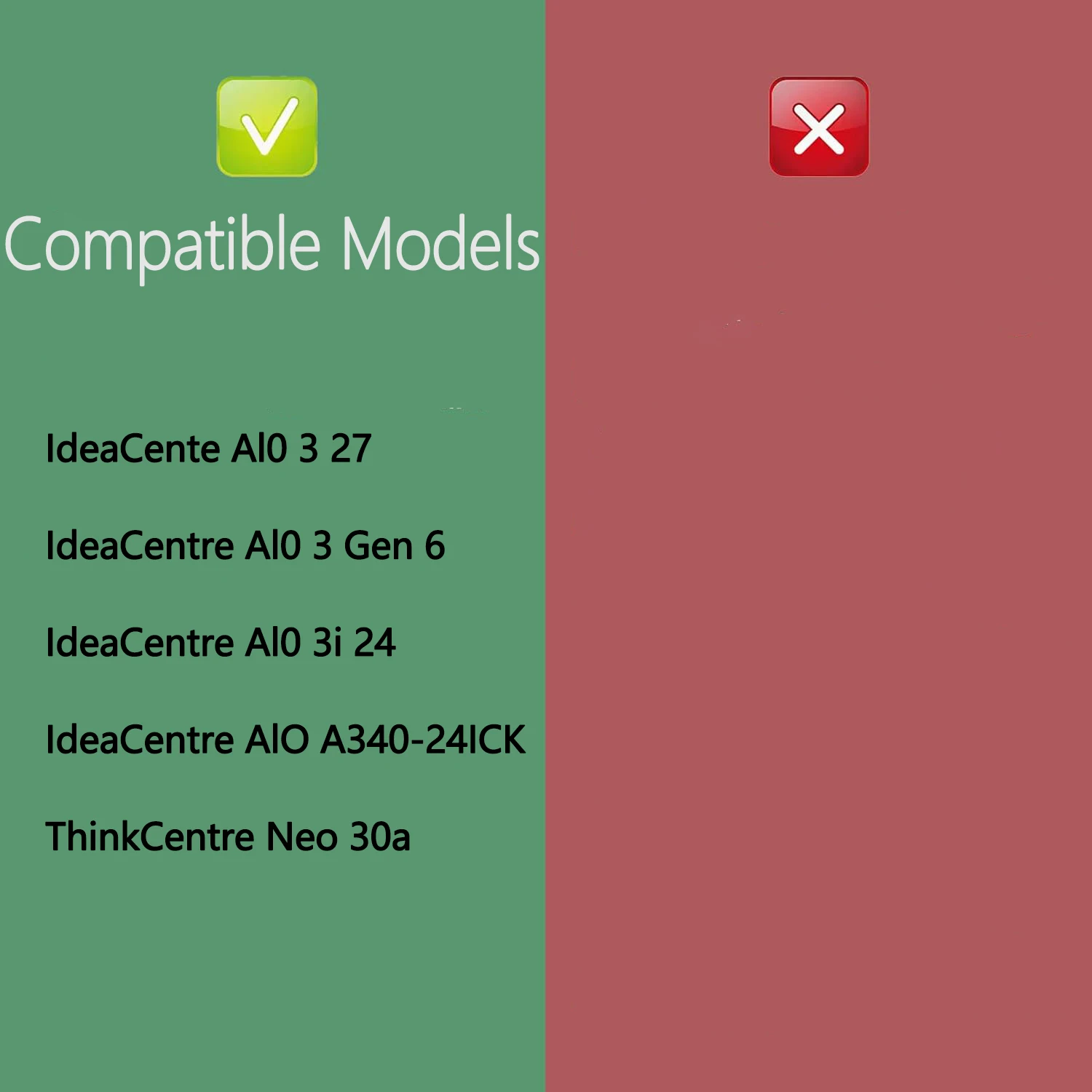 Adaptador de montaje VESA para Lenovo IdeaCentre AlO A340-24ICK 3i 24 soportes de soporte de monitor a soporte/brazo/montaje de escritorio-material metálico - imagen 3