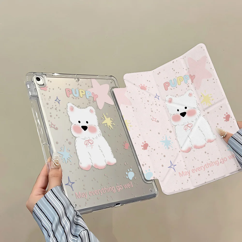 Funda con perro bonito para iPad A16 11th 2025 10th Gen 9th 8th 7th 9,7 en IPad Air 11 13 M2 M3 Pro 11 12,9 13 iPad Air 5 4 10,9 Mini 6 7 - imagen 3