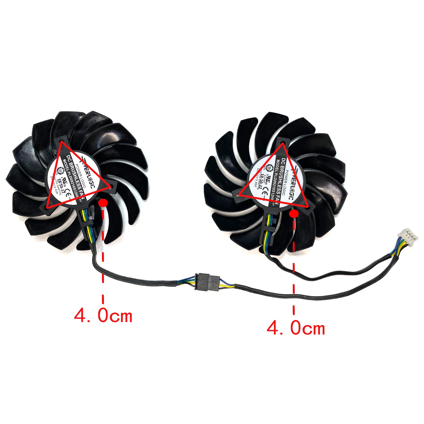 Nuevo para MSI Radeon RX5700 5700XT 8GB EVOKE OC ventilador de repuesto para tarjeta gráfica PLD09210S12HH - imagen 4