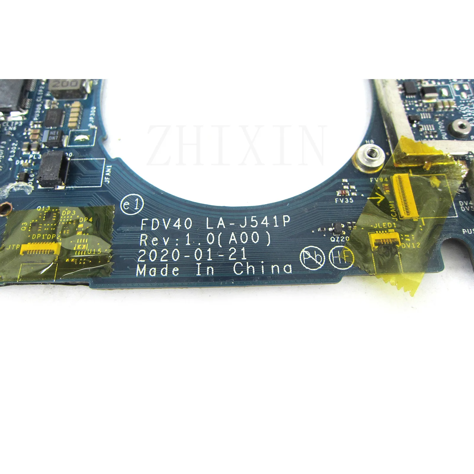 Placa base para ordenador portátil DELL Latitude 9410 2 en 1 con CPU de I7-10610U 16GB CN-081YC4 81YC4 FDV40 LA-J541P prueba completa - imagen 3