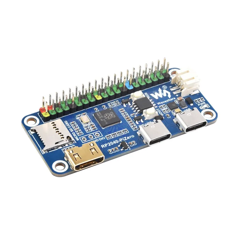 Placa de desarrollo cero RP2040-Pi, 16MB de Flash tipo C GPIO Mini puerto compatible con HDMI, Base de ranura TF en Raspberry Pi RP2040 Pico